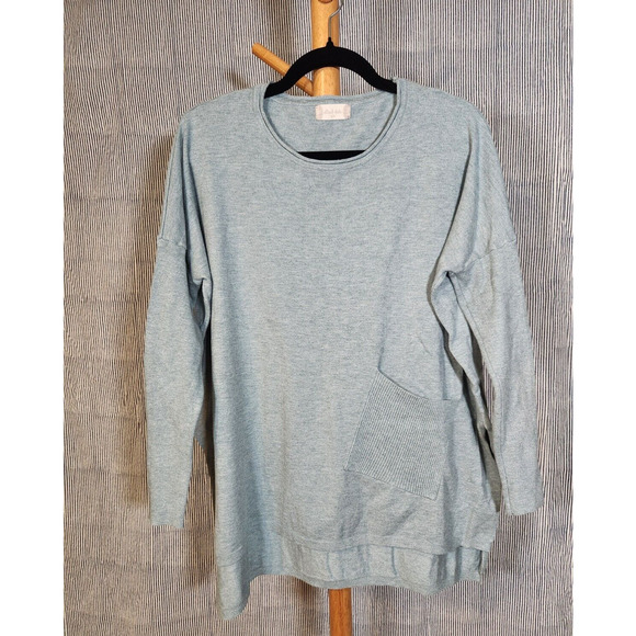 ALTAR’D STATE $72 Small Medium Ice Blue Cozy Comfort Pullover Oversized Sweater - Picture 1 of 11